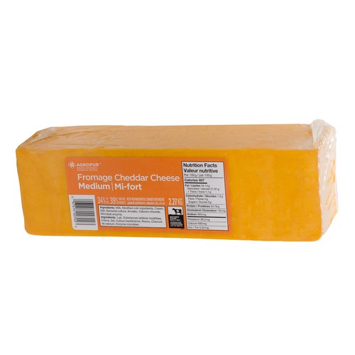 Agropur Cheese Cheddar Medium 