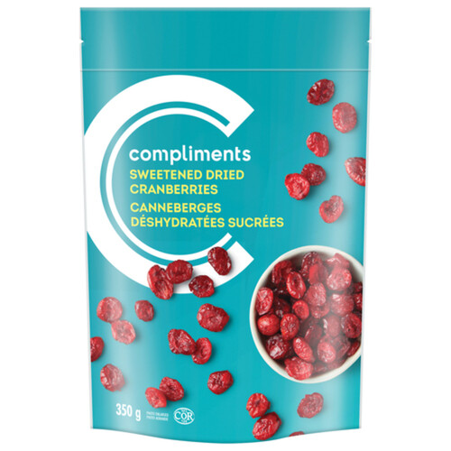 Compliments Cranberries Dried And Sweetened 350 g