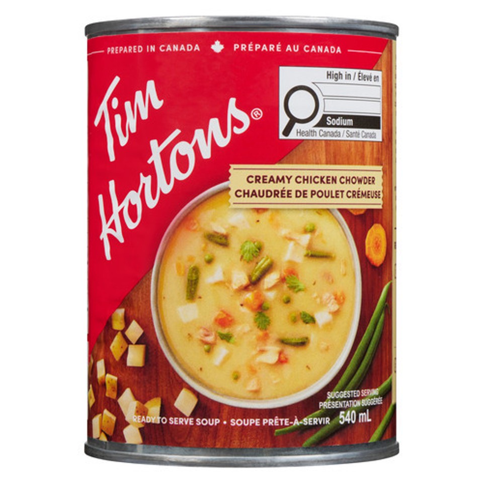 Tim Hortons Soup Creamy Chicken 540 ml - Voilà Online Groceries & Offers