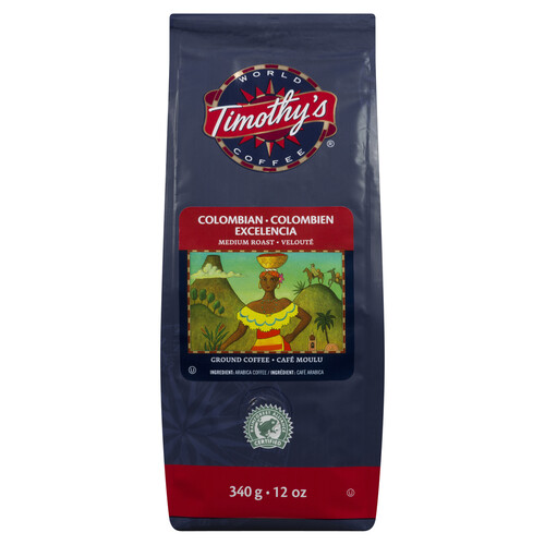 Timothy's Ground Coffee Colombian Excelencia 340 g