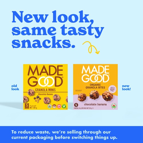 MadeGood Organic Granola Minis Chocolate Banana 5 x 24 g