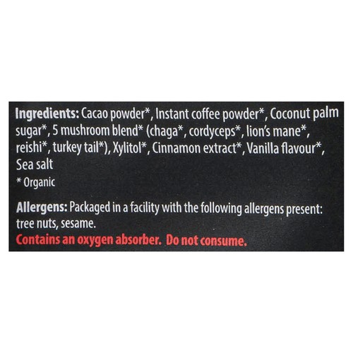 Organic Traditions Organic Instant Coffee 5 Mushroom Blend Mocha 100 g