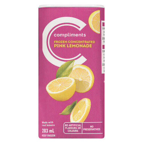 Compliments Frozen Juice Pink Lemonade 283 ml