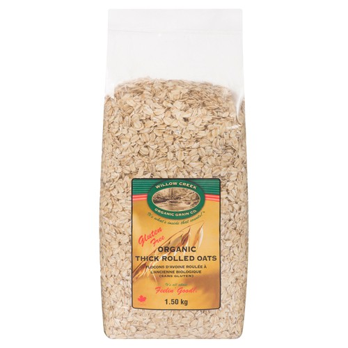 Willow Creek Organic Grain Co. Gluten-Free Organic Thick Roll Oat 1.5 kg