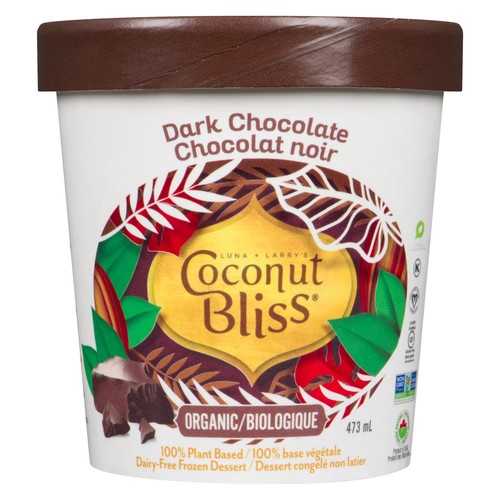 Luna & Larry's Coconut Bliss Gluten-Free Frozen Dessert Dark Chocolate 473 ml