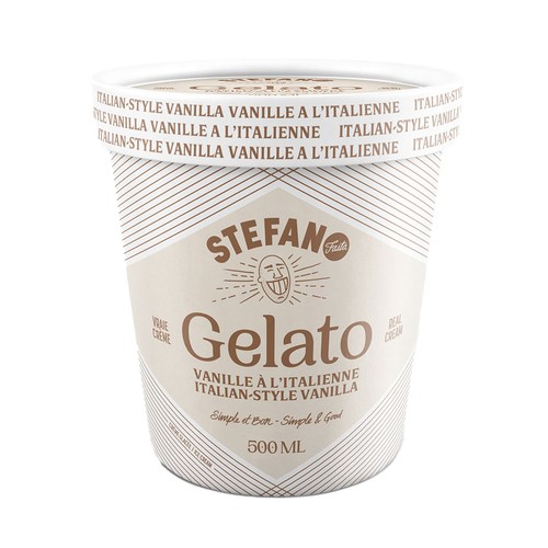 Stefano Faita Gelato Italian Style Vanilla 500 ml