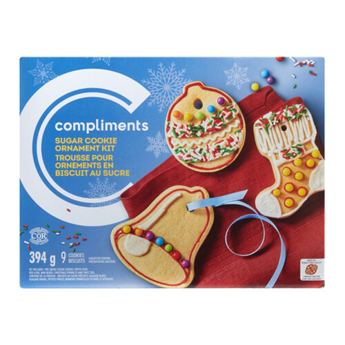 Compliments Sugar Cookie Ornament Kit 394 g (frozen)