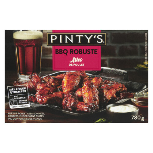 Pinty's  Frozen Chicken Wings Bold BBQ 780 g