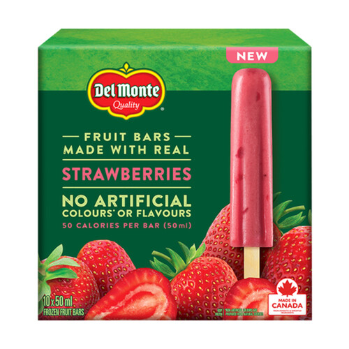 Del Monte Frozen Fruit Bars Strawberry 10 x 50 ml