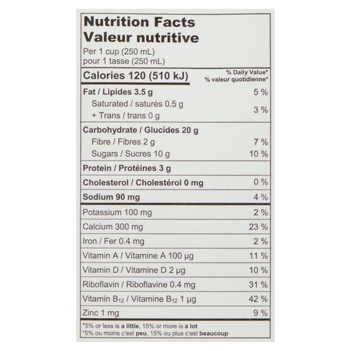 Natura Organic Oat Beverage Vanilla 946 ml
