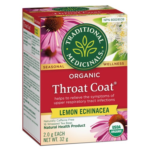 Traditional Medicinals Herbal Tea Lemon Echinacea 16 Tea Bags