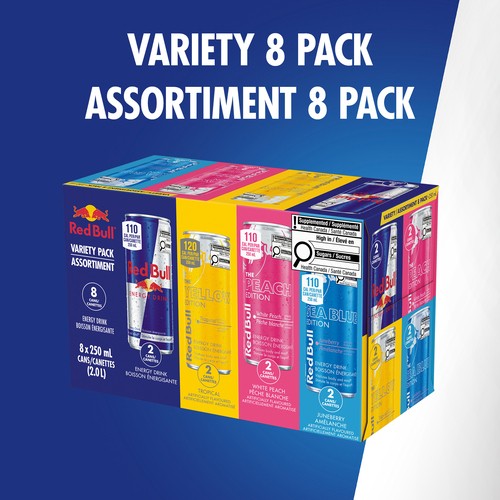 Red Bull Energy Drink Variety Pack 8 x 250 ml (cans)