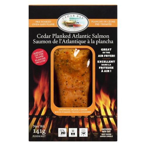 Cedar Bay Frozen Cedar Planked Atlantic Salmon Applewood Orange & Ginger 141 g