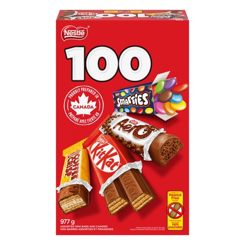 Nestle Peanut-Free Chocolate Assorted Minis 100 Pack 977 g