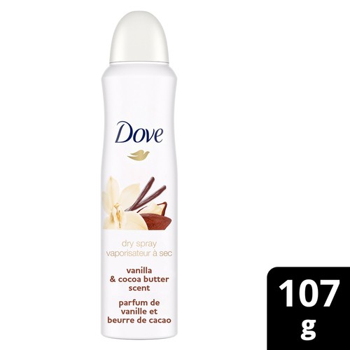 Dove Nourishing Secrets Dry Spray Antiperspirant Vanilla & Cocoa Butter 107 g