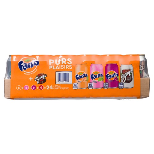 Fanta Soft Drink Play Pack Mix Barq's 24 x 355 ml
