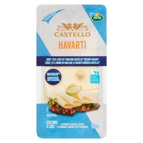 Castello Havarti Cheese Slices Light 165 g
