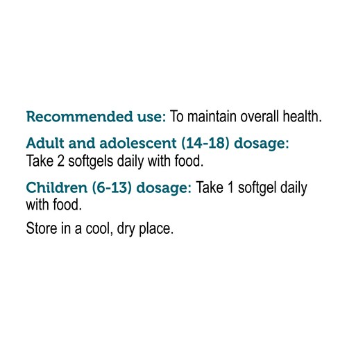 Genuine Health Omega 3 Supplement Softgels 120 Count