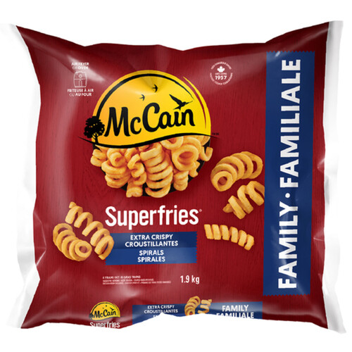 McCain Superfries Spirals Extra Crispy 1.9 kg