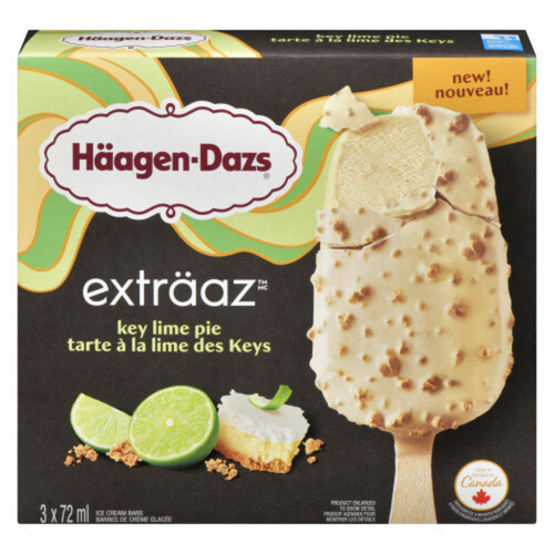 Haagen-Dazs Ice Cream Bars Key Lime Pie 3 x 72 ml