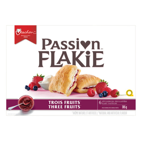 Vachon Passion Flakie Plaky Pastries Three Fruits 305 g