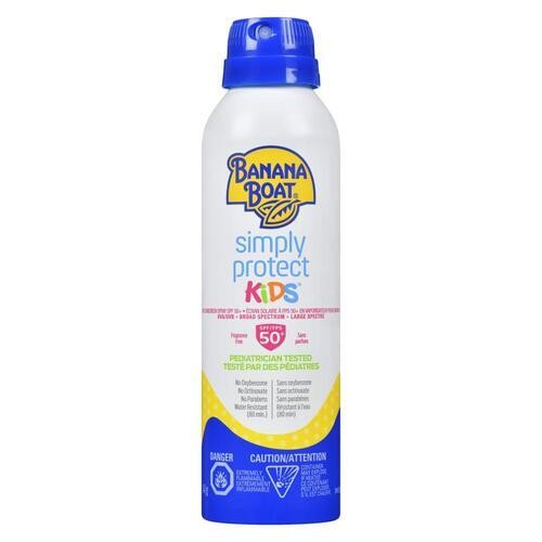 Banana Boat Simply Protect Kids Sunscreen Spray SPF 50+ 141 g