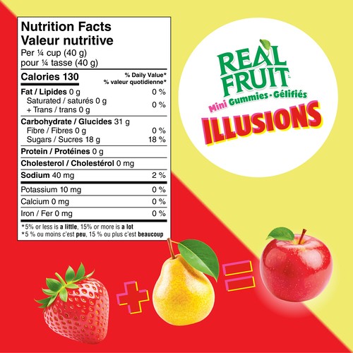 Dare Real Fruit Candy Illusions Strawberry Pear 325 g