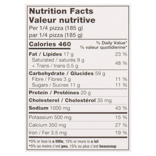 Red Baron Frozen Pizza Rising Crust 4 Cheese 740 g