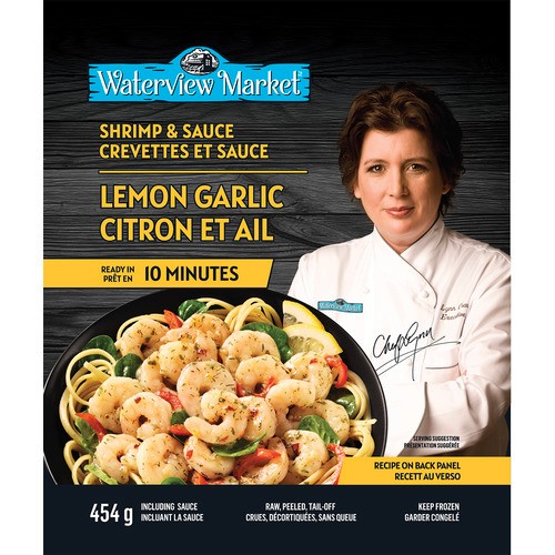 Waterview Market Lemon Garlic Shrimp & Sauce 454 g