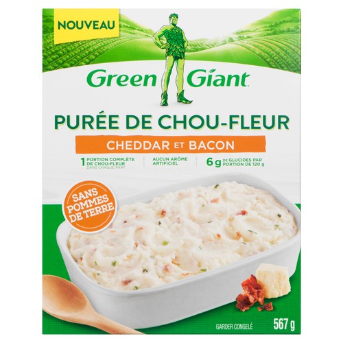 Green Giant Cheddar Bacon Mashed Cauliflower 567 g (frozen)