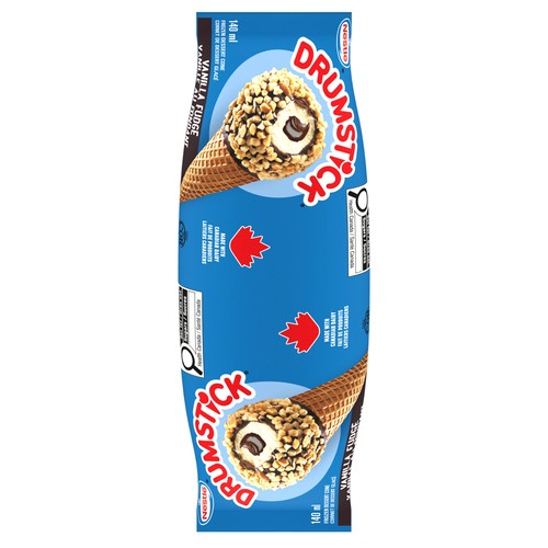 Nestlé Drumsticks Frozen Dessert Cones Vanilla Fudge 140 ml