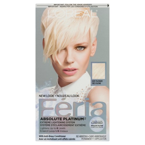 L'Oréal Hair Color Féria Absolute Platinum Very Platinum 1 Box