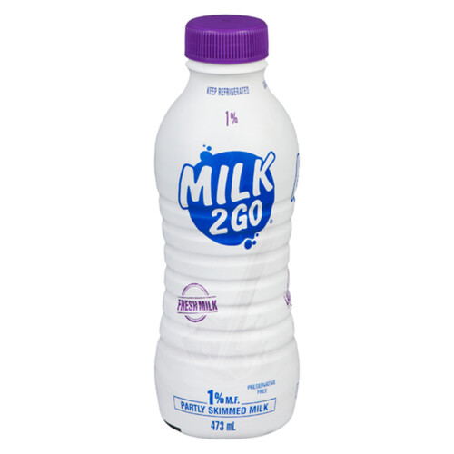 Milk 2 Go 1% Milk Partly Skimmed 473 ml