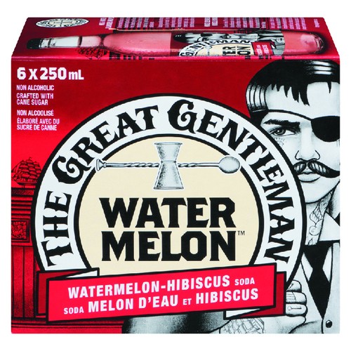 The Great Gentleman Soft Drink Watermelon 6 x 250 ml (bottles)