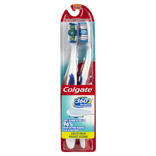 Colgate Toothbrushes 360 Extra Clean Soft 2 Pack