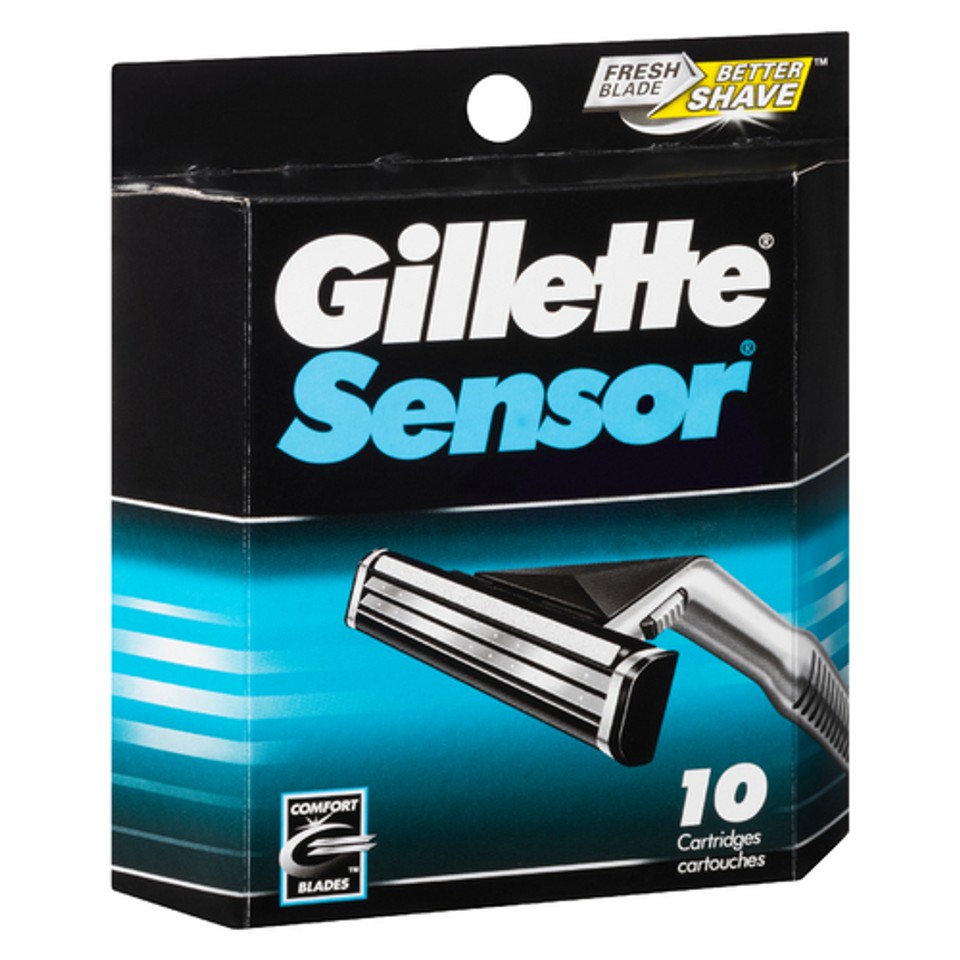Gillette Sensor Razor Blade Refill 10 Cartridges - Voilà Online ...