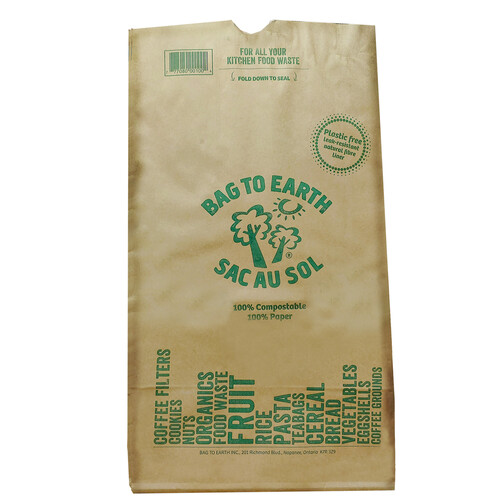 Bag To Earth Waste Bag Kraft Paper Large 5 Bags