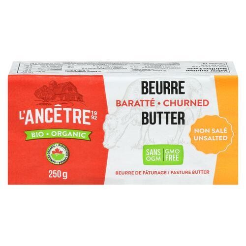 L'Ancêtre Organic Butter Unsalted 250 g