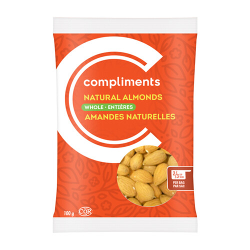 Compliments Whole Natural Almonds 100 g