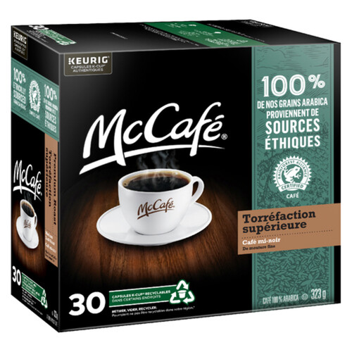 McCafé Premium Coffee Pods Medium Dark Roast 30 K-Cups 323 g