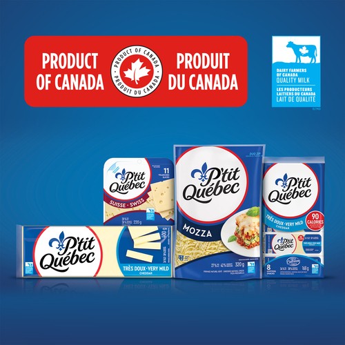 P'tit Québec Shredded Cheese Medium Cheddar 320 g