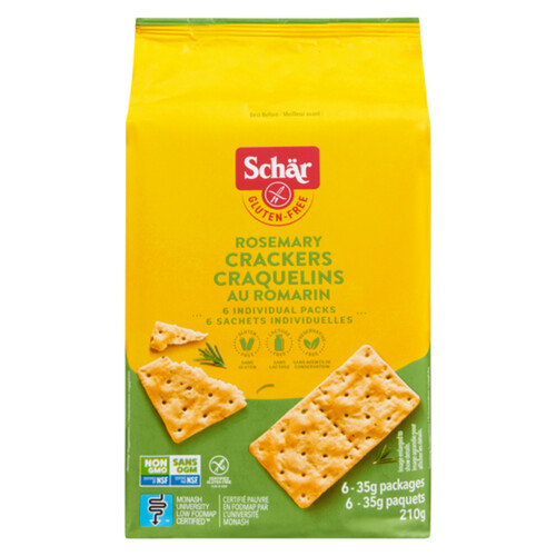 Schar Gluten-Free Crackers Rosemary 210 g