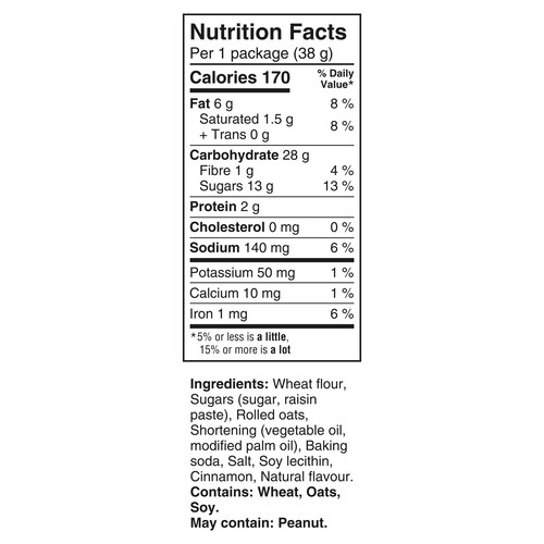 Dads Original Oatmeal Cookies 8 Individually Wrapped Packs 300 g