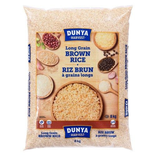 Dunya Harvest Rice Long Grain Brown 8 kg