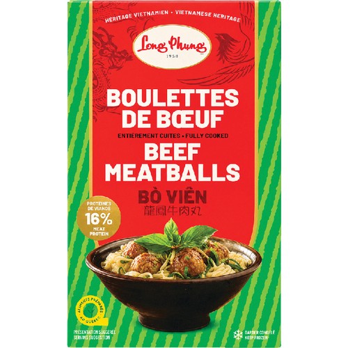 Long Phung Frozen Meatballs Lean Beef 216 g