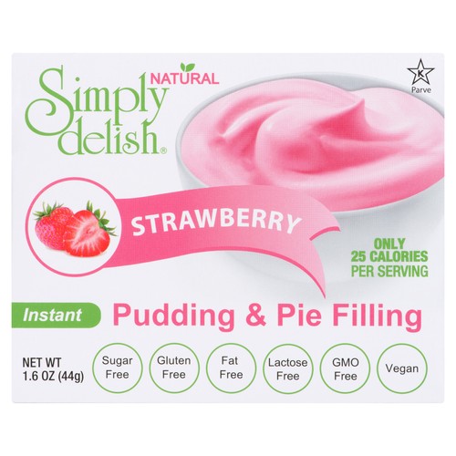 Simply Delish Strawberry Instant Pudding & Pie Filling 44 g