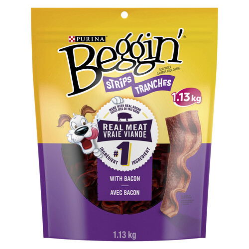 Purina Beggin Dog Treats Strips Bacon 1.13 kg