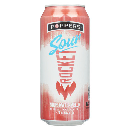 Poppers Alcoholic Beverage Sour Watermelon 473 ml