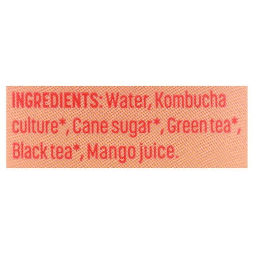 Bucha Brew Kombucha Beverage Mango 355 ml