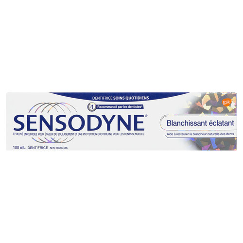 Sensodyne Toothpaste Brilliant Whitening Foam 100 ml